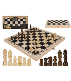 Jeu d'échecs pliable en bois