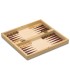 3 EN 1 ÉCHECS – DAMES – BACKGAMMON pliable en bois